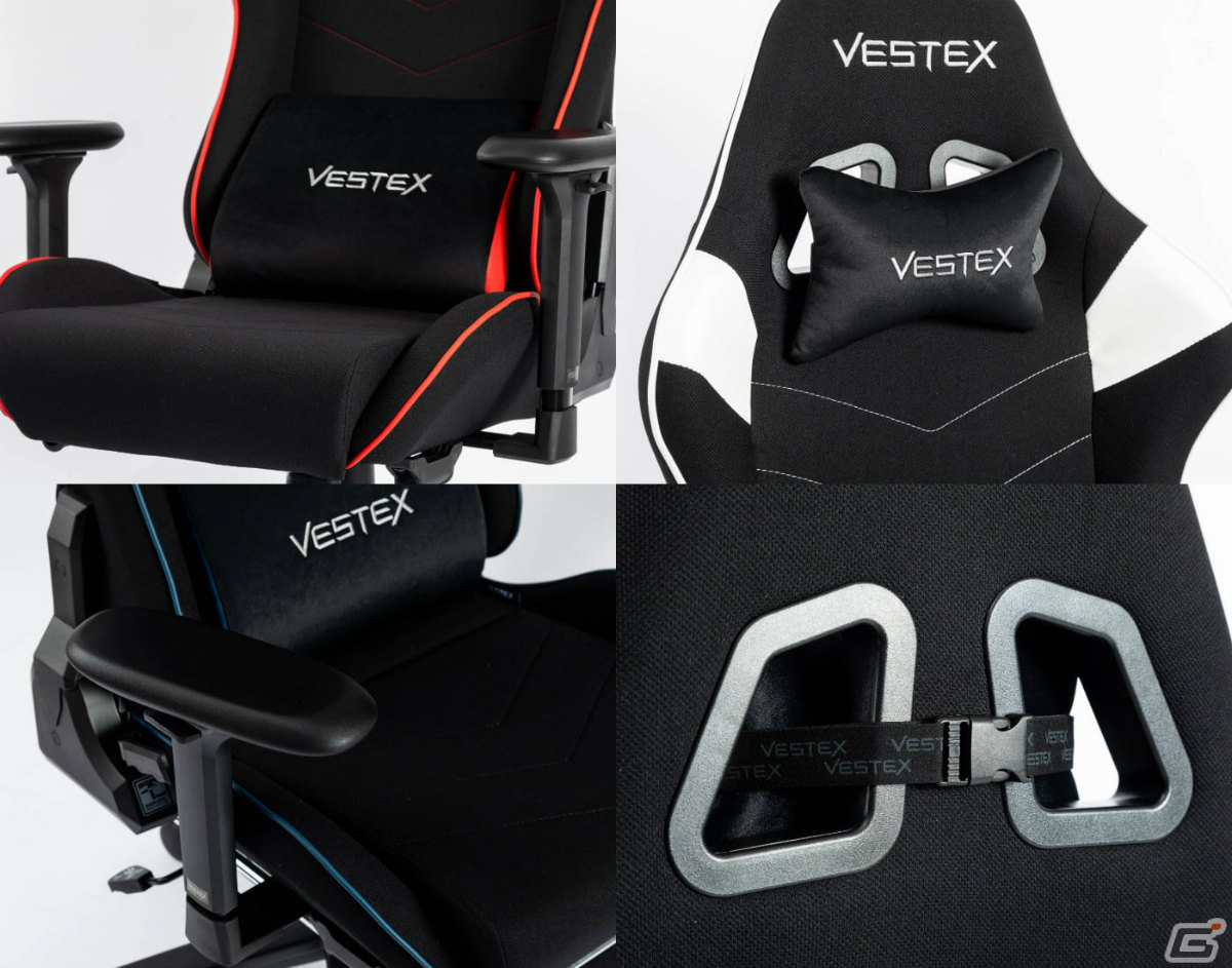 ルームワークス、新世代ゲーミングチェア「VESTEX」の取り扱いを開始――日本人の体形に合わせたサイズ設計・機能開発を追求の画像
