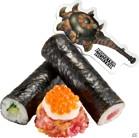 スシローで一皿いこうぜ！コラボピックやステッカー付き商品が登場する「モンスターハンター」とのコラボが3月27日より実施の画像3