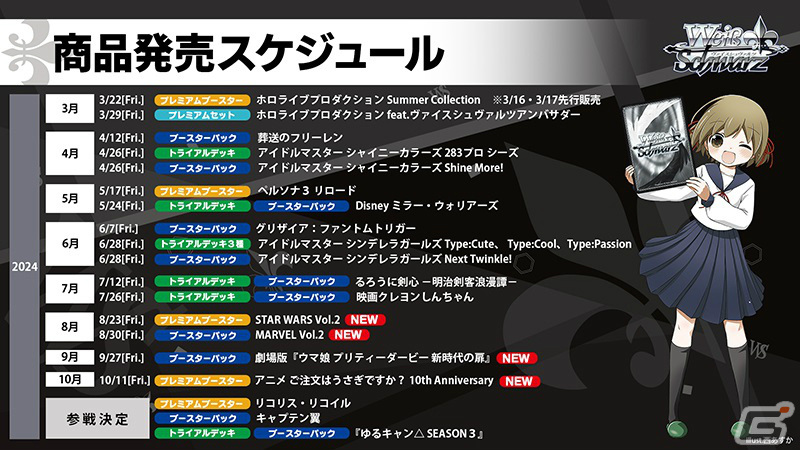 「ブシロードTCG戦略発表会2024 開幕」が実施!「Reバース for you」のブースターパック「ブルーアーカイブ The Animation」が発売決定の画像