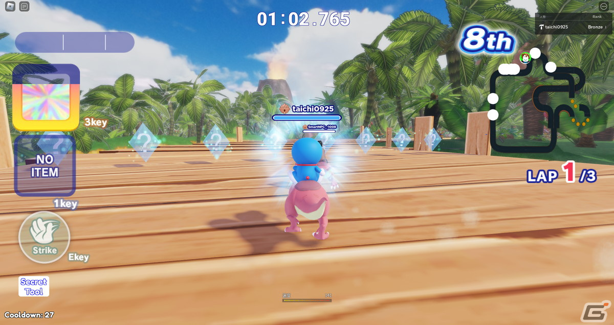 「ドラえもん のび太のゴーゴーライド！」Robloxにて3月28日に配信！車だけでなくひみつ道具や恐竜にも乗れるドラえもんのレースゲームの画像