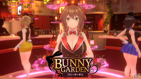 qureate最新作「バニーガーデン」がSwitch/Steamで配信決定！お店で働くキャストと恋愛を育むアドベンチャーゲームの画像1