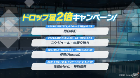 「ブルアカ」ウミカ(CV:新田ひより)やガイド衣装のツバキ(CV:白砂沙帆)が登場するイベント「にぎにぎとゆきゆきて」が3月27日より開催!の画像