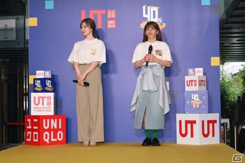 「UT×GAME カプコン40周年 UT発売イベント」に白石麻衣さんと吉田沙保里さんが登場！高さ約3メートルを誇るアーケードゲーム機もの画像1