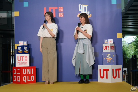 「UT×GAME カプコン40周年 UT発売イベント」に白石麻衣さんと吉田沙保里さんが登場!高さ約3メートルを誇るアーケードゲーム機もの画像