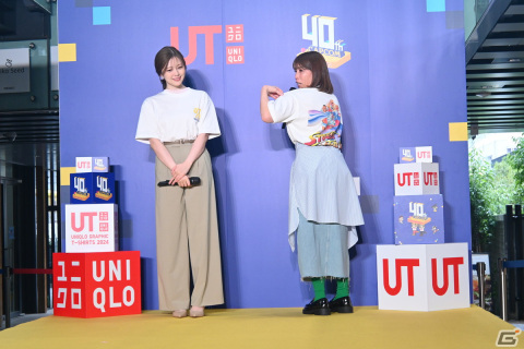 「UT×GAME カプコン40周年 UT発売イベント」に白石麻衣さんと吉田沙保里さんが登場!高さ約3メートルを誇るアーケードゲーム機もの画像