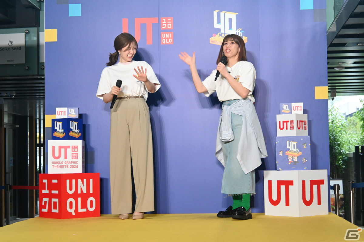 「UT×GAME カプコン40周年 UT発売イベント」に白石麻衣さんと吉田沙保里さんが登場！高さ約3メートルを誇るアーケードゲーム機もの画像3