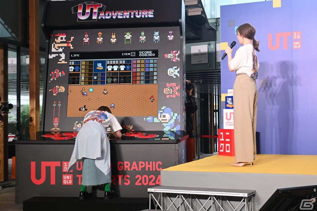 「UT×GAME カプコン40周年 UT発売イベント」に白石麻衣さんと吉田沙保里さんが登場！高さ約3メートルを誇るアーケードゲーム機もの画像8