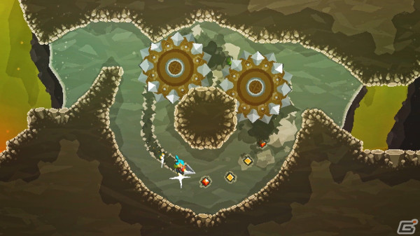 ドリルで縦横無尽に突き進む横スクロールアクション「ペッパーグラインダー」が3月29日に配信！の画像