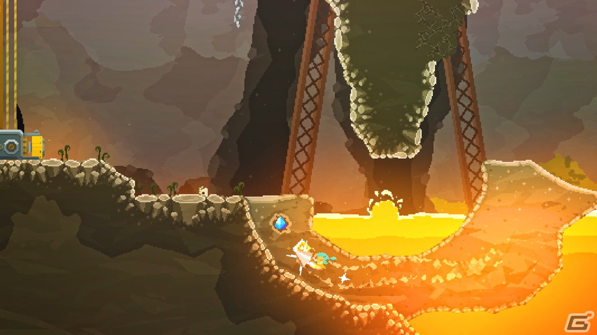 ドリルで縦横無尽に突き進む横スクロールアクション「ペッパーグラインダー」が3月29日に配信！の画像6
