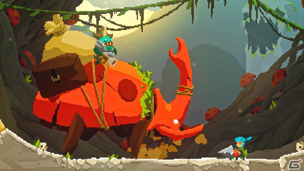 ドリルで縦横無尽に突き進む横スクロールアクション「ペッパーグラインダー」が3月29日に配信！の画像7