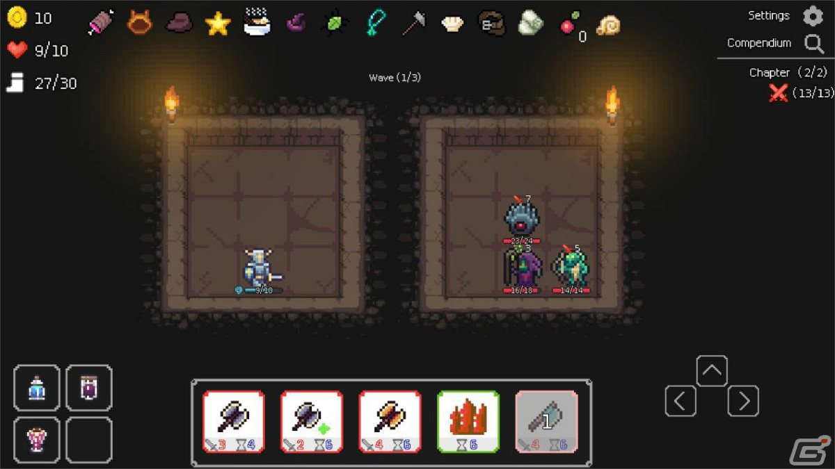 2PGamesがSteamデッキ構築フェスに参加！ピクセル風ローグライクゲーム「暗い洞窟」など新作の体験版が登場の画像