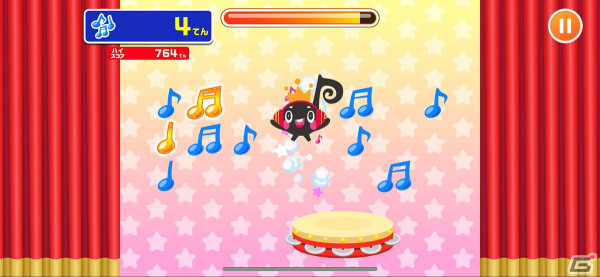 JOYSOUND公式キャラクターが音符あつめをするミニゲーム「ホップ！ステップ！ジョイオンプー！」が「ごっこランド」に登場！の画像