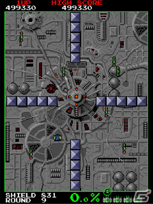「アーケードアーカイブス ヴォルフィード」が配信!1989年にタイトーから発売された陣取りゲームの画像
