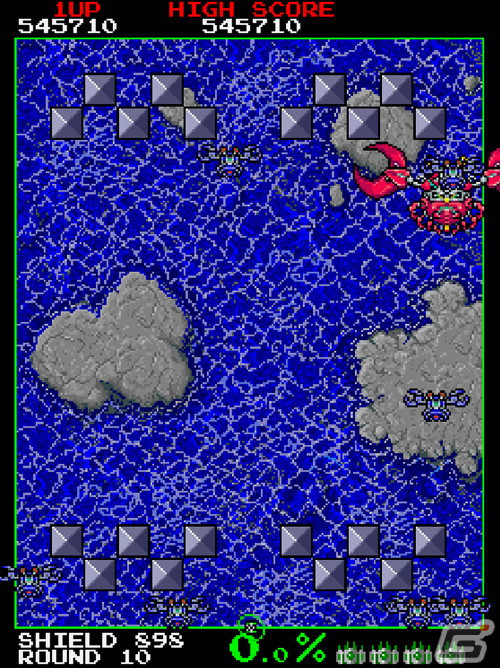 「アーケードアーカイブス ヴォルフィード」が配信!1989年にタイトーから発売された陣取りゲームの画像