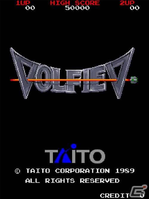 「アーケードアーカイブス ヴォルフィード」が配信！1989年にタイトーから発売された陣取りゲームの画像1
