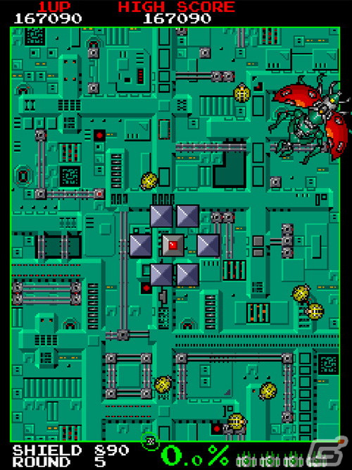 「アーケードアーカイブス ヴォルフィード」が配信！1989年にタイトーから発売された陣取りゲームの画像4