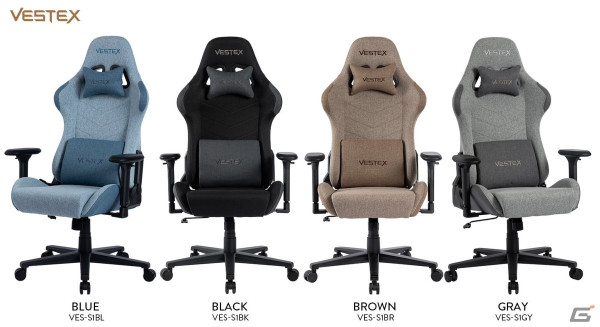 ルームワークス、インテリアに溶け込むオフカラーで展開するライフスタイルゲーミングチェア「VESTEX S1」シリーズを発売の画像4