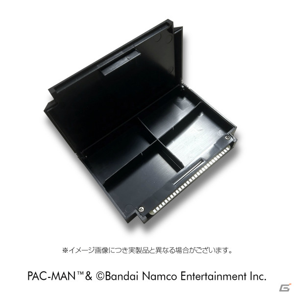 ゲームソフト型カードホルダー「ファミリーカセットケース」の予約受付が開始!第一弾として「パックマン」が登場の画像