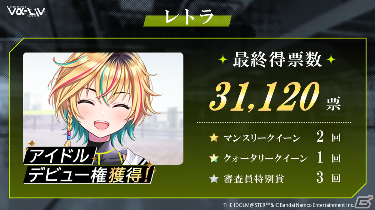 ヴイアライヴ初のオンラインLIVE「PROJECT IM@S vα-liv LIVE -THE LAST STATEMENT!!!-」が開催!“アイドルデビュー権”獲得で876プロ所属への画像