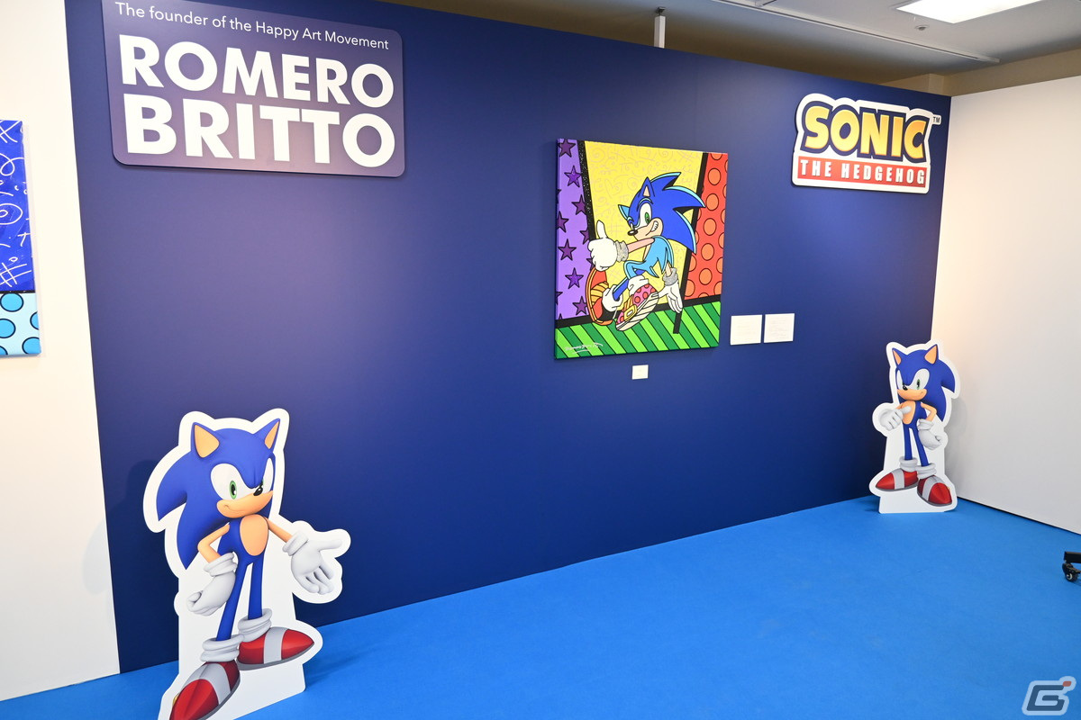 アーティスト・ロメロ ブリット氏の個展に「ソニック」とのコラボ作品が登場!注目ポイントは目の色の画像