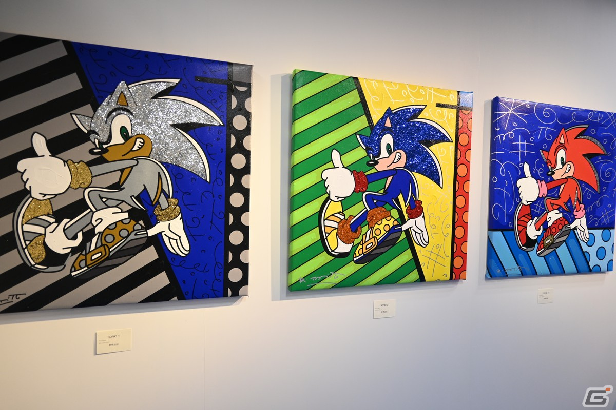 アーティスト・ロメロ ブリット氏の個展に「ソニック」とのコラボ作品が登場!注目ポイントは目の色の画像