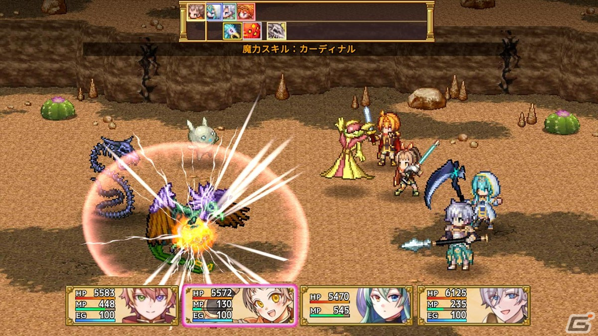 KEMCOの新作スマホ向けRPG「双翼世界の精霊勇者」が4月11日に配信！精霊や魔物と契約して強くなれの画像