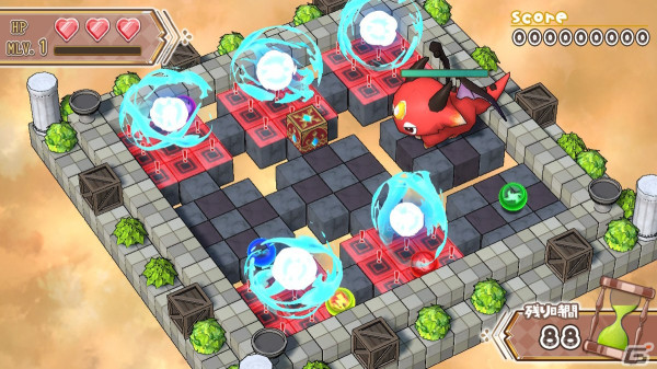 ハコを転がして魔法を発動し敵を倒すアクションパズル「ハココロV」が配信！心行くまでパズルを楽しめるとことんモードも搭載の画像