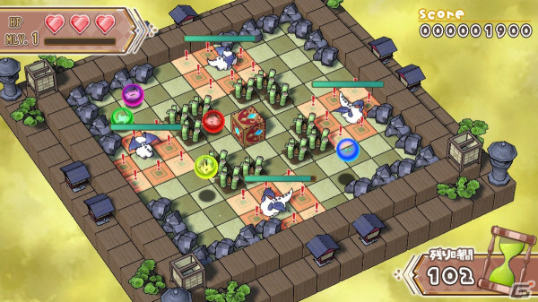 ハコを転がして魔法を発動し敵を倒すアクションパズル「ハココロV」が配信！心行くまでパズルを楽しめるとことんモードも搭載の画像