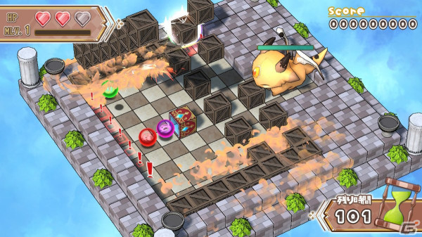 ハコを転がして魔法を発動し敵を倒すアクションパズル「ハココロV」が配信！心行くまでパズルを楽しめるとことんモードも搭載の画像