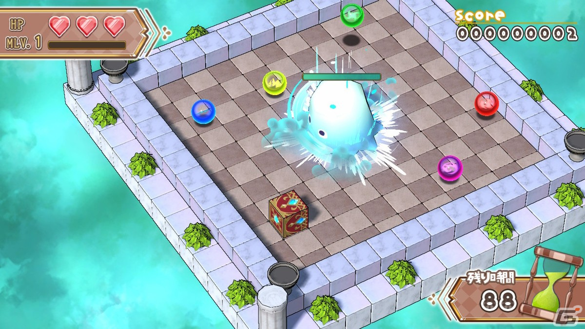 ハコを転がして魔法を発動し敵を倒すアクションパズル「ハココロV」が配信！心行くまでパズルを楽しめるとことんモードも搭載の画像2