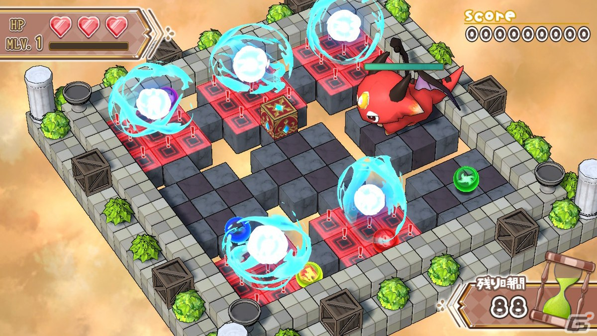 ハコを転がして魔法を発動し敵を倒すアクションパズル「ハココロV」が配信！心行くまでパズルを楽しめるとことんモードも搭載の画像3