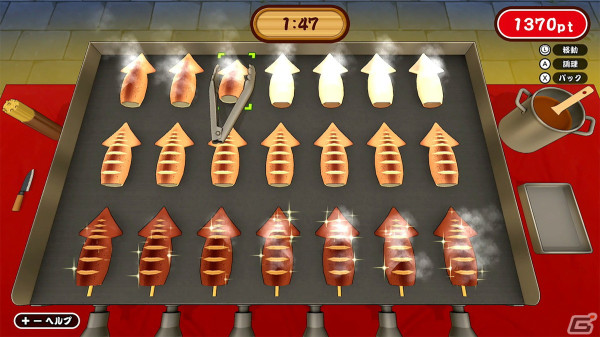 いか焼きを作って大繁盛を目指すゲーム「作って！いか焼き」が配信！「スコアアタック」モードや「対戦」モードを搭載の画像3