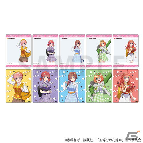 「五等分の花嫁∽」のPOP UP STOREが4月5日よりゲーマーズにて開催！アメリカンポップな衣装に身を包んだ五つ子たちのグッズが登場の画像5