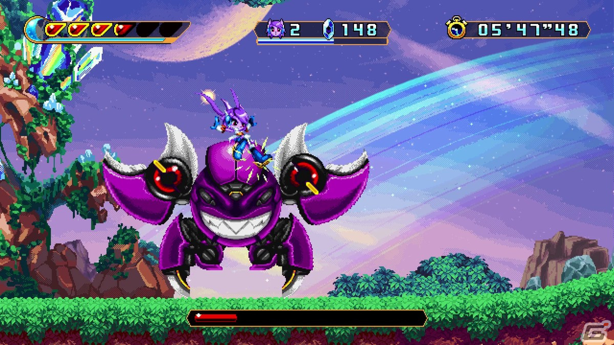 ハイスピード・レトロ横スクロールアクションゲーム「フリーダムプラネット2」のコンシューマ版が発売！日本語字幕版トレーラーも公開の画像6