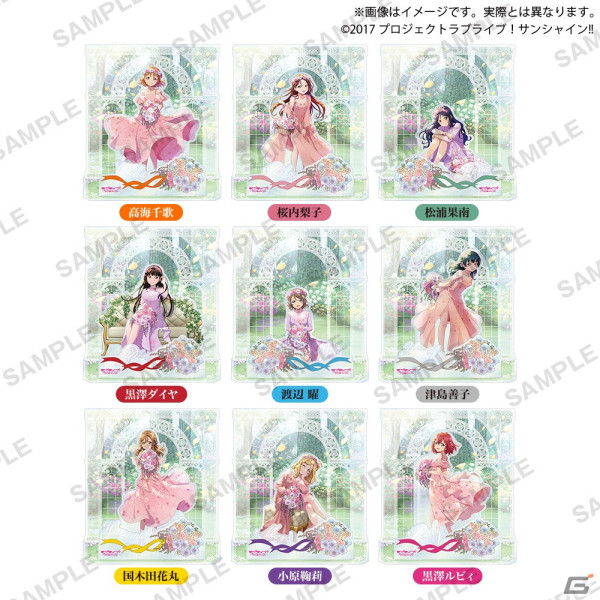 「ラブライブ！サンシャイン!!」Aqoursの描き下ろしイラストを使用したビッグジオラマアクリルスタンドが登場！の画像2