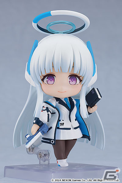 「ブルアカ」より生塩ノアのねんどろいどが予約開始！「ニッコリ顔」「小悪魔顔」などの表情パーツや拳銃、手帳などのオプションが付属の画像1