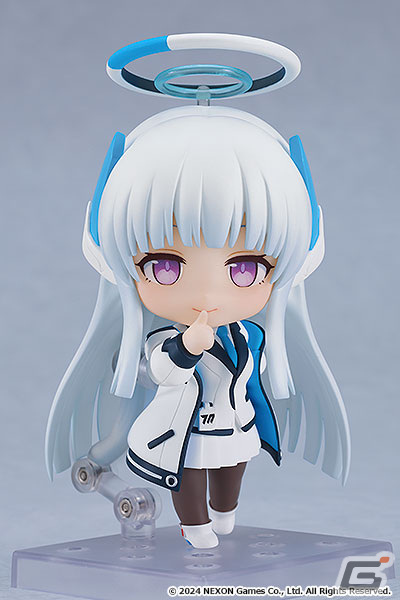 「ブルアカ」より生塩ノアのねんどろいどが予約開始！「ニッコリ顔」「小悪魔顔」などの表情パーツや拳銃、手帳などのオプションが付属の画像2