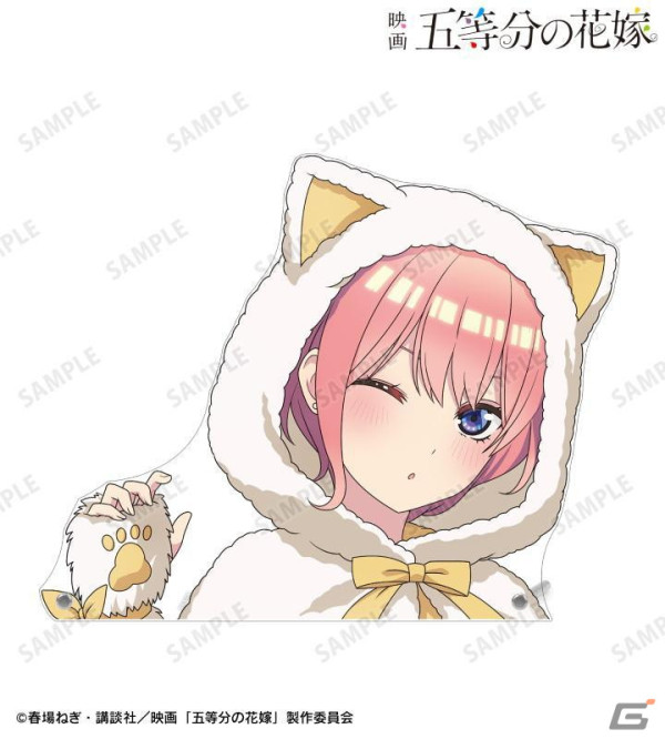 映画「五等分の花嫁」動物もこもこ着ぐるみver.の描き下ろしイラストを使用したトレーディングアクリルスタンドパネルなどの受注がスタート！の画像6