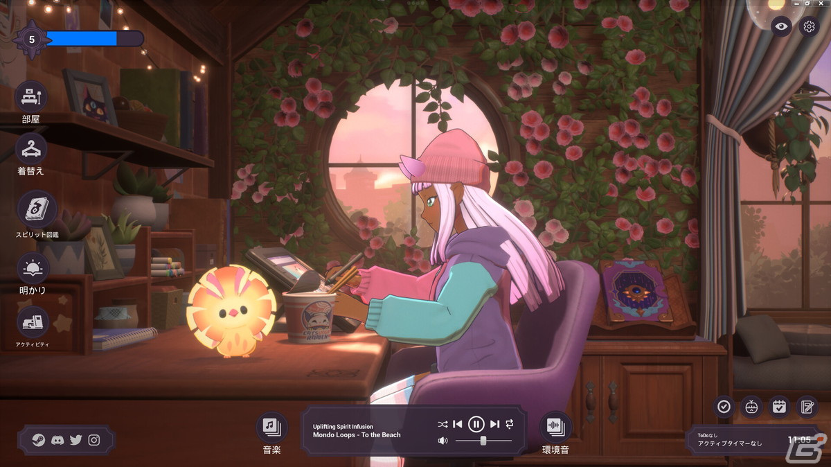 生産性向上ツールを内蔵したリラックスゲーム「Spirit City: Lofi Sessions」がSteamで配信！チルなLoFiビートを100曲近く収録の画像3