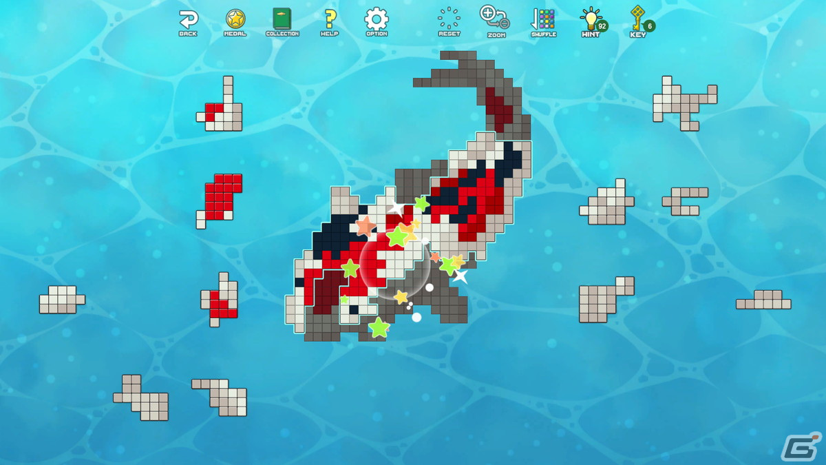 パズルゲームアプリ「ドットピースパズル」のSteam版が4月11日に配信！お手本のドット絵が表示されない高難易度モード「クラヤミ」も実装の画像10