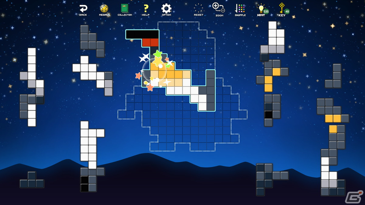 パズルゲームアプリ「ドットピースパズル」のSteam版が4月11日に配信！お手本のドット絵が表示されない高難易度モード「クラヤミ」も実装の画像11