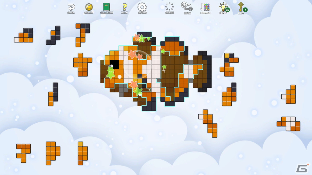 パズルゲームアプリ「ドットピースパズル」のSteam版が4月11日に配信！お手本のドット絵が表示されない高難易度モード「クラヤミ」も実装の画像6