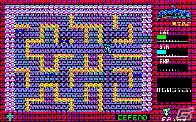「ハイドライド（PC-9801・Windows11対応版）」がプロジェクトEGGでリリース！斜め移動や10段階の速度調整が可能の画像3