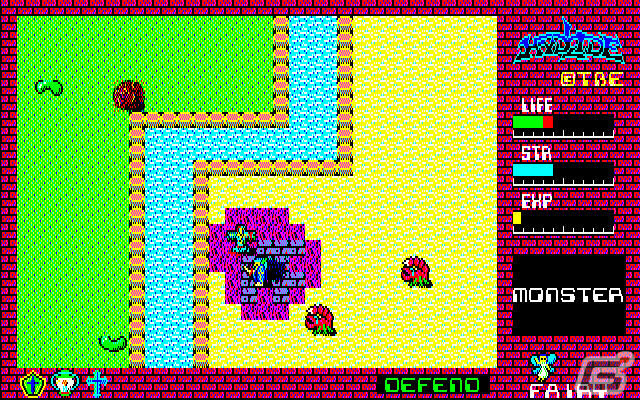 「ハイドライド（PC-9801・Windows11対応版）」がプロジェクトEGGでリリース！斜め移動や10段階の速度調整が可能の画像5