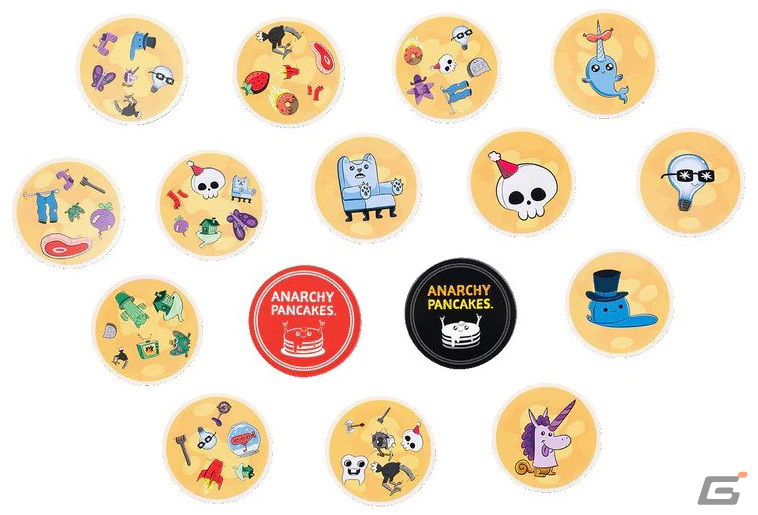 混乱必至のカードゲーム「アナーキーパンケーキ」日本語版が5月上旬に発売！「ドブル」が「こねこばくはつ」のExploding Kittensとコラボの画像