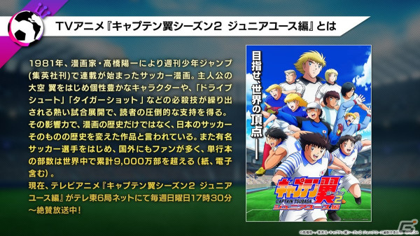 「サカつくRTW」で「キャプテン翼」とのコラボが決定!大空翼、日向小次郎らおなじみのキャラクターたちが選手として登場の画像2
