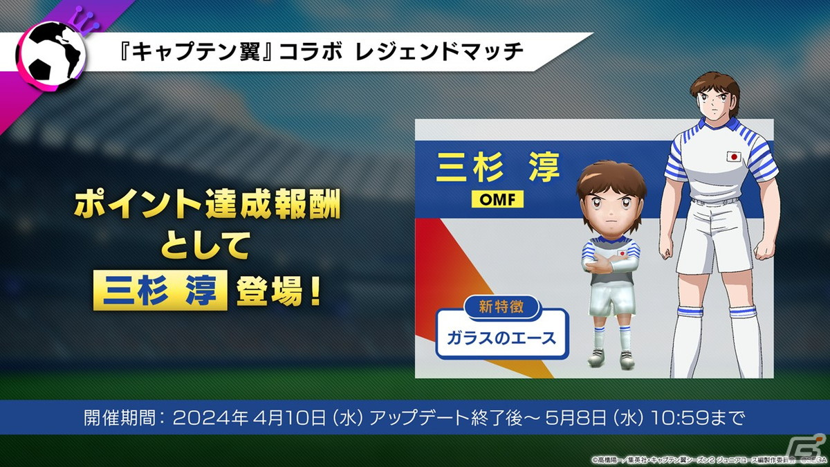 「サカつくRTW」で「キャプテン翼」とのコラボが決定！大空翼、日向小次郎らおなじみのキャラクターたちが選手として登場の画像