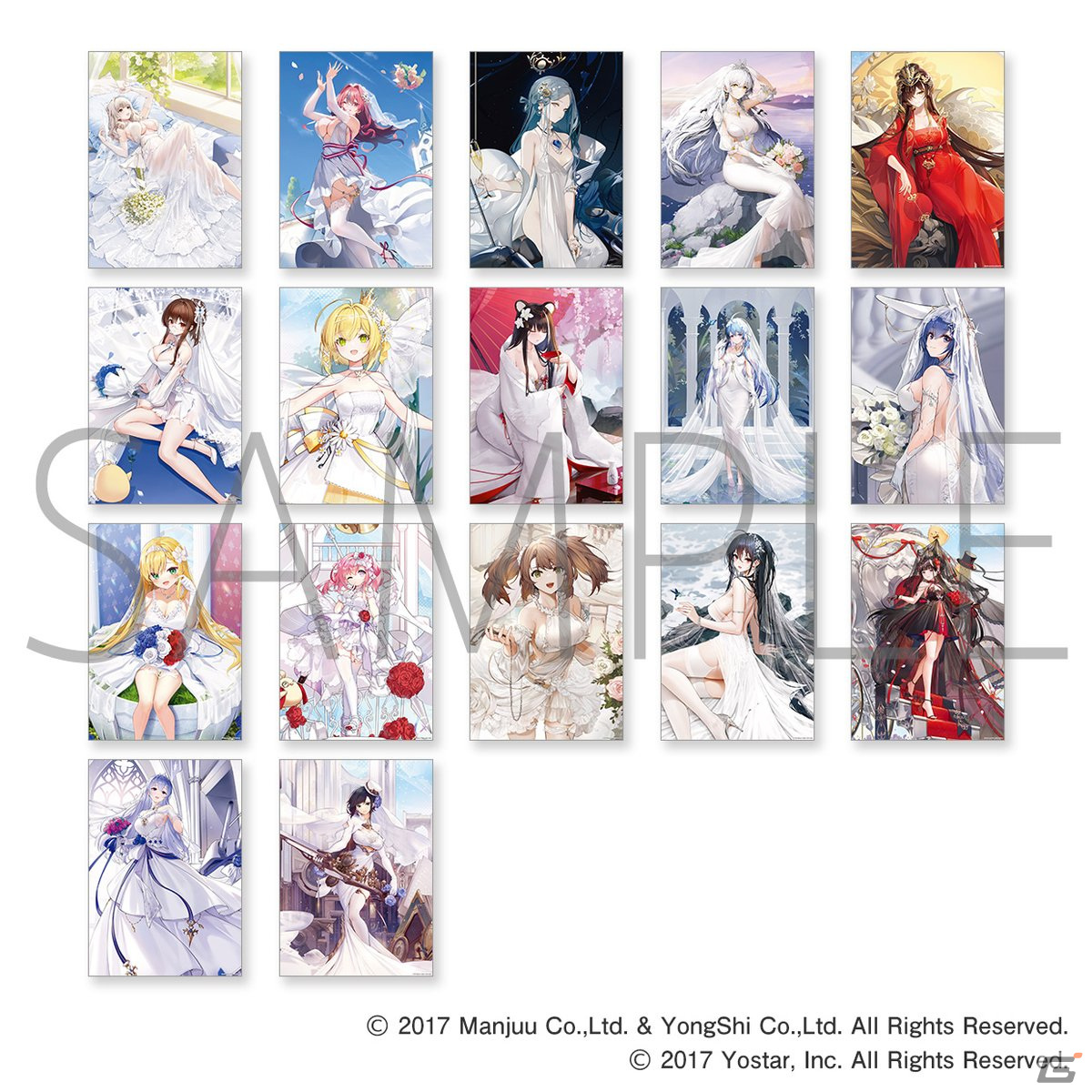 「アズレン」インプラカブル、ニュージャージー、雲仙のランジェリーをテーマにした描き下ろしグッズがマジくじオンラインに登場！の画像