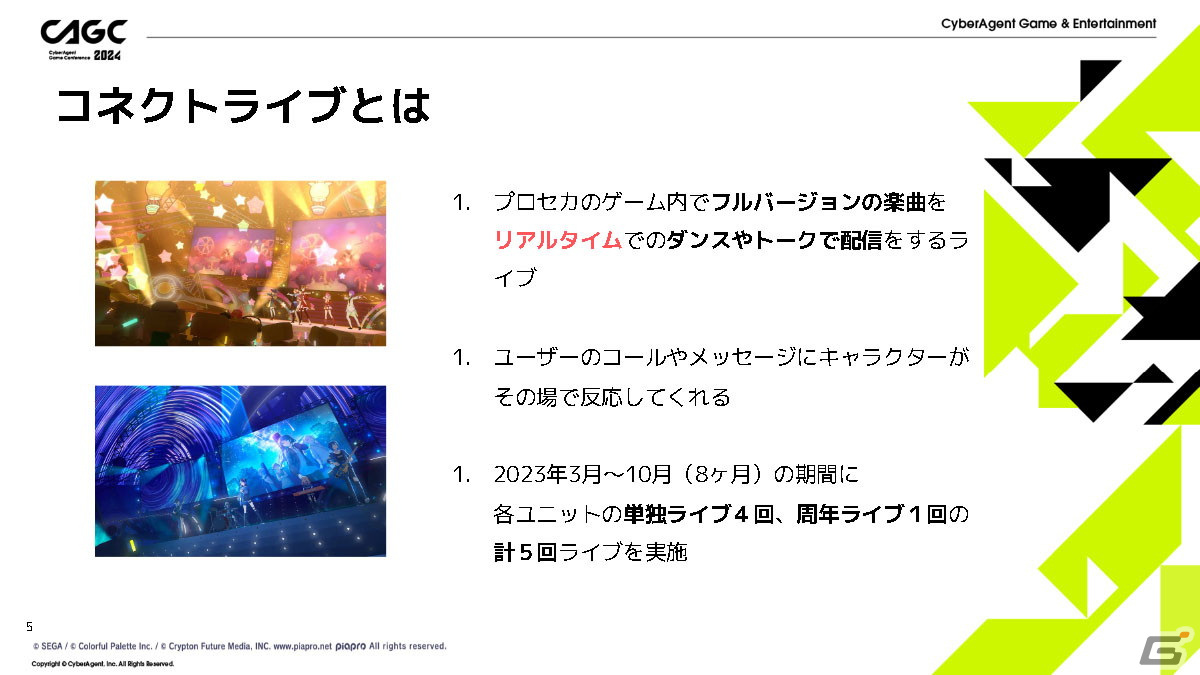 「プロセカ」コネクトライブの体験を魅力的にするためのクリエイティブの工夫とは？【CAGC2024】の画像