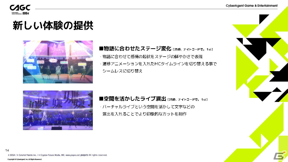「プロセカ」コネクトライブの体験を魅力的にするためのクリエイティブの工夫とは？【CAGC2024】の画像